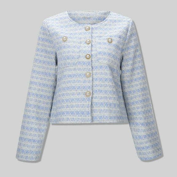 French Design Sense Loose Short Fashion Style Small Fragrance Jacket Women Hiking Apparel Women Easy Jackets for Planks Jacket Jackets Ladies Winter Outdoor Coat Cold Weather Coat Women for Women down