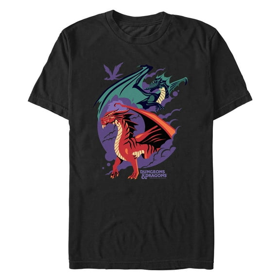 Men's Dungeons & Dragons Red and Green Creatures Graphic T-Shirt