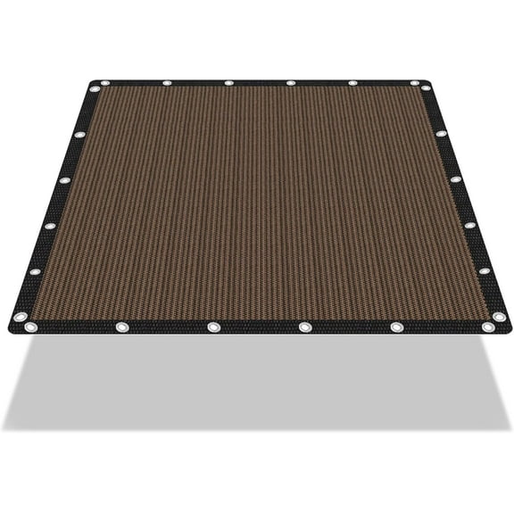 90% Shade Cloth Sun Shade Fabric Privacy Screen Shade Cover for Patio Garden Pergola Shade Cover Canopy with Gromments (Mocha, 10X10 FT)