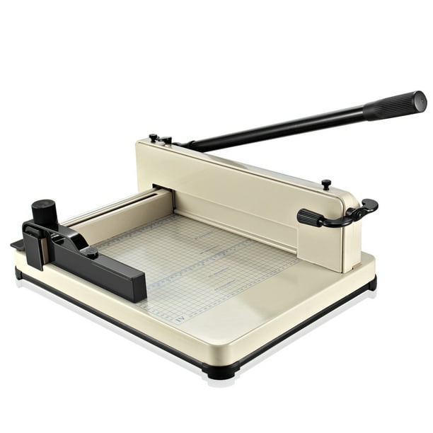 Guillotine Paper Cutter 12 A4 Professional Industrial Heavy Duty Scrapbooking Metal Base Trimmer Machine 400 Sheet Capacity For Office Commercial Photocopy Printing Shop Walmart Com Walmart Com