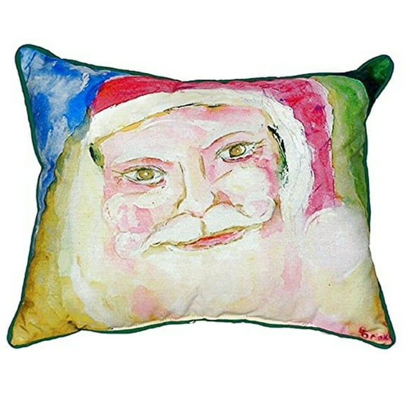 Betsy Drake SN909 12 x 12 in. Santa Face Small Indoor & Outdoor Pillow