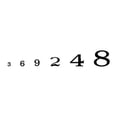 thumbnail image 2 of Woodland Scenics MG707 Roman R.R. Numbers Black 1/16-5/16 WOOMG707, 2 of 2