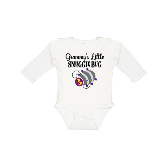 Inktastic Grammy Little Snuggle Bug Boys or Girls Long Sleeve Baby Bodysuit