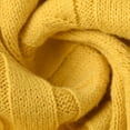 thumbnail image 7 of Women's Classic Cable Knit Pullover Sweaters Casual Solid Color Jumpers Cozy Fall Outfits Yellow S, 7 of 7