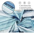 thumbnail image 6 of Blue and White Extra Long Shower Curtain, Abstract Modern Ombre Art Painting Graffiti Machine Washable Waterproof Fabric for Bathroom Decor Bathtub with Hooks 72Wx84H, 6 of 6