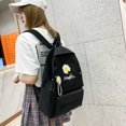 thumbnail image 4 of 4pcs/Set Student School Backpacks Teenagers Girl Canvas Book Bag Satchel Mochila, 4 of 9