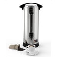 thumbnail image 1 of Coffee Urn 110 Cup, Dual Layers Stainless Steel Commercial Coffee Maker 16L/4.2 Gal Large Coffee Dispenser, Fast Brewing Electric Hot Water Dispenser With Keep-Warm Mode For Events Catering, 1 of 5