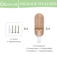 thumbnail image 6 of Glasseam Rustic Hanging Plant Propagation Station - Set of 4 Wooden Wall Planters with Glass Test Tubes for Indoor Plants, Home Office Decor, and Stylish Plant Display, 6 of 9