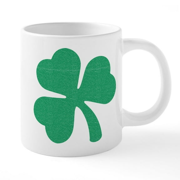 CafePress - Irish Shamrock - 20 Oz White Ceramic Mega Mug