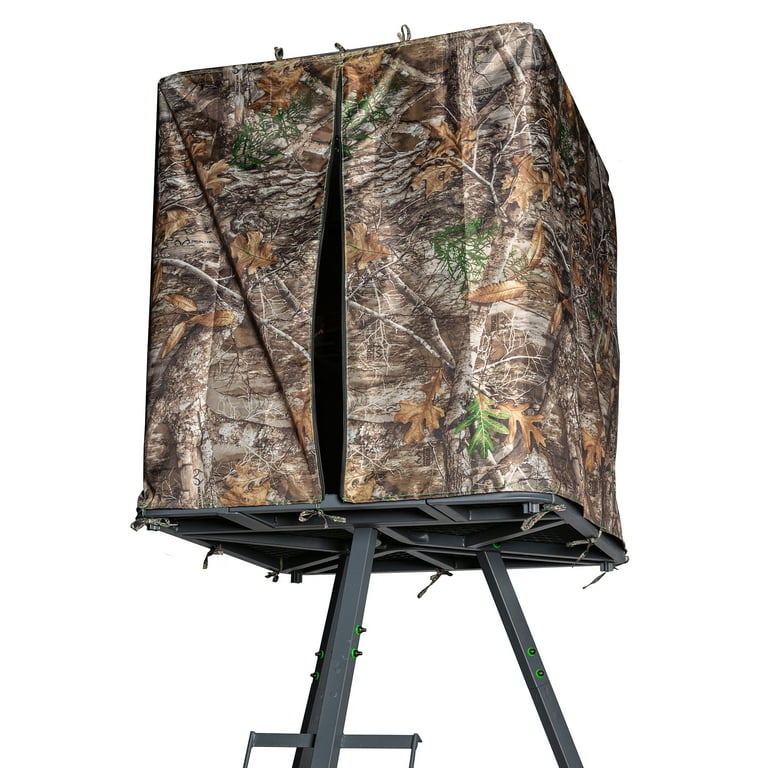 Realtree 13' Sky Pod 1-Person Hunting Tripod Treestand with Camo Skirt