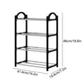 thumbnail image 3 of Doorway Shoe Rack, Entryway Storage Rack, Home Entry Shoes Organizer, 4-Tier + Handrail, Modern Design, For Small Spaces, Versatile Shoe Holder, Compact Shoe Shelf | Stylish, Durable, UKHBMC, 3 of 8