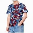 thumbnail image 4 of KPOPLK 4th of July Girls shirts USA Flag Graphic T-Shirts Tee Tops for Toddler Kids Girl Summer Patriotic Outfit(Sky Blue,2-3 Years), 4 of 4