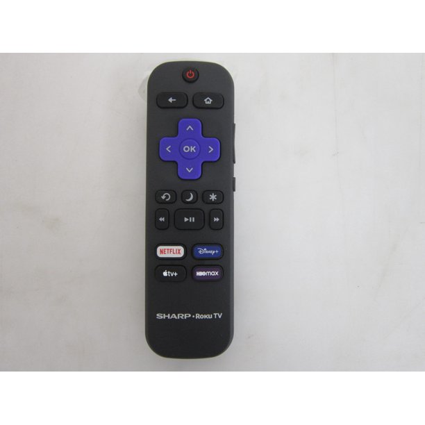 Sharp 4TC65DL7UR Roku TV Remote NETFLIX Disney+ AppleTV+ HBOmax