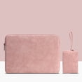 thumbnail image 2 of Funda para computadora portátil Funda de cuero impermeable para computadora portátil con cremallera Funda para computadora a prueba de golpes, rosa, 15.6 pulgadas, bolsa de cargador Scienceny EL002886-06, 2 of 2