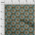 thumbnail image 2 of oneOone Cotton Silk Rust Brown Fabric Asian Mandala Craft Projects Decor Fabric Printed By The Yard 42 Inch Wide, 2 of 4