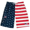 thumbnail image 6 of North 15 Boy's USA American Flag Microfiber Swim Trunk Boardshorts with Cargo Pokcet-7110B-Prt 8-14-16, 6 of 7