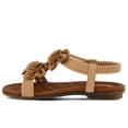 thumbnail image 2 of PATRIZIA Spring Step Nectarine Sandals for Womens - Ladies Sandals with Chic Flower Grabbing t-Straps - Casuals Womens Sandals with Stretch Back Strap, 2 of 8