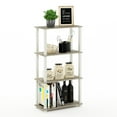 thumbnail image 5 of Furinno 23.6 W x 11.4 D x 43.25 H 4-Shelf Decorative Shelves, Sonoma Oak and White, 5 of 5