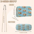 thumbnail image 3 of 9.65"x3.35"x6.3"PU Leather Women Crossbody Purse, Waterproof Casual Chain Shoulder Bag with Multi Pockets for Travel Daily Use Little Mermaids and Seashells, 3 of 7
