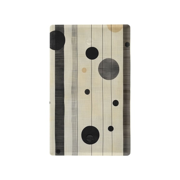 Yayeee Blank Wall Plate Cover 1-Gang 4.5"x2.7" Home Unused Decorative Outlet, Stripes Pattern