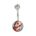 thumbnail image 1 of Bettie Page Belly Button Ring Surgical Steel, 1 of 2