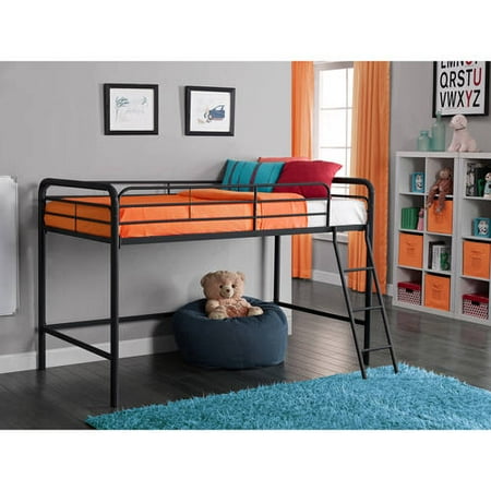 Junior Metal Loft Bed, Multiple Colors