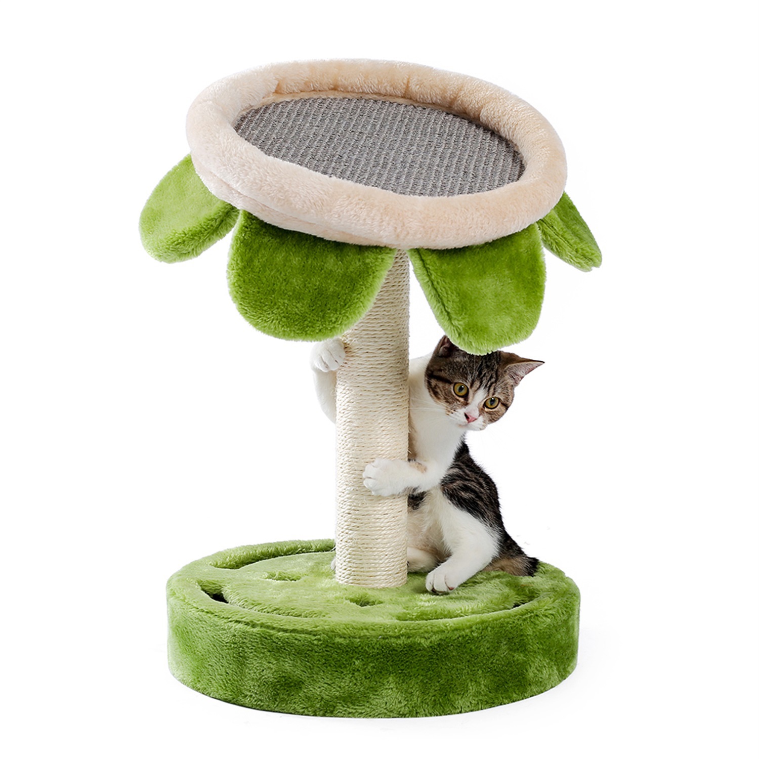 Pefilos 32" Cat Scratching Post Cat Tree, Cute Cat Scratcher Furniture Interactive Activity Toys for Kitten, Black Pefilos 32" Cat Scratching Post Cat Tree, Cute Cat Scratcher Furniture Interactive Activity Toys for Kitten, Black