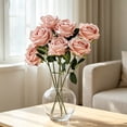 thumbnail image 6 of Dpityserensio 7Pcs Artificial Rose Flowers, Realistic Silk Rose Stems for Wedding Arch Backdrop, Faux Flower Bouquet for Living Room Table Centerpiece Party Decor, 6 of 6
