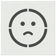 thumbnail image 1 of Sad Frown Face Emoticon DIY Cookie Wall Craft Stencil - 4.5 Inch, 1 of 5