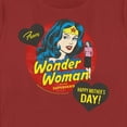 thumbnail image 2 of Women's Wonder Woman To a Real Superhero  Graphic Tee Red Medium, 2 of 4