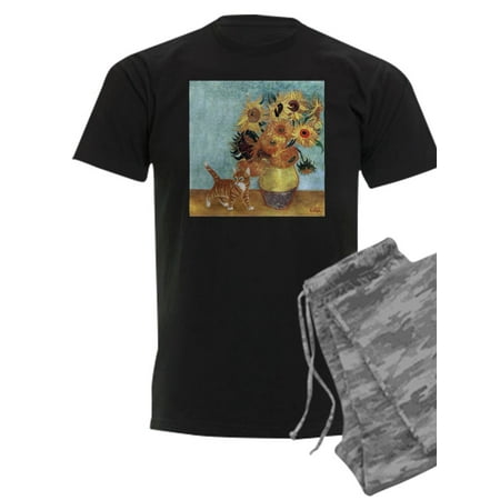 

CafePress - Kittensunflr11 Pajamas - Men s Dark Pajamas