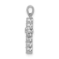 thumbnail image 2 of 14k White Gold 1/4ct. Diamond Cross Pendant Charm, 2 of 4