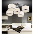 thumbnail image 2 of Frosted 5 Light Drum Shade Flush Mount With Chrome Finish, 2 of 2