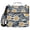 Black and White Striped Daisy, variant on 3 Ring Zipper Binder with Shoulder Strap Waterproof Trapper Keeper 2 Inch D-Ring 500 Sheets Capacity Black and White Striped Daisy