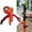 Orange with Tie, variant on Grade Rod Level Bubble Level Centering Pole Level Bubble Level Strap White