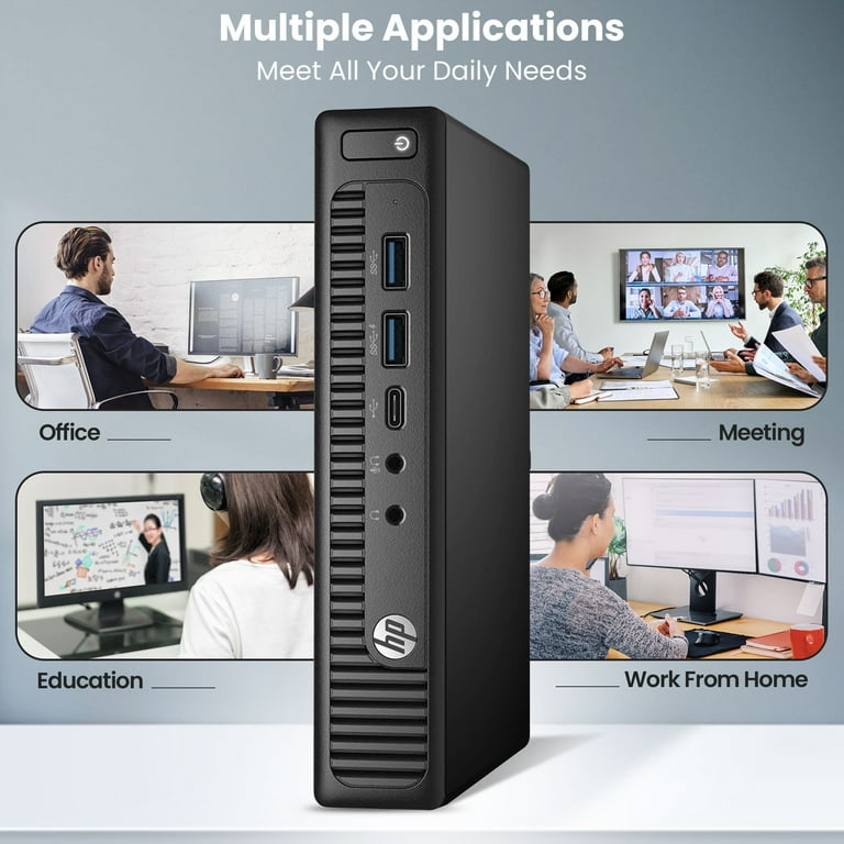 Restored HP EliteDesk 800 G2 Tiny Desktop PC, Intel Core i5