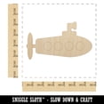 thumbnail image 2 of Submarine Doodle Wood Shape Unfinished Piece Cutout Craft DIY Projects - 6.25 Inch Size - 1/8 Inch Thick, 2 of 7