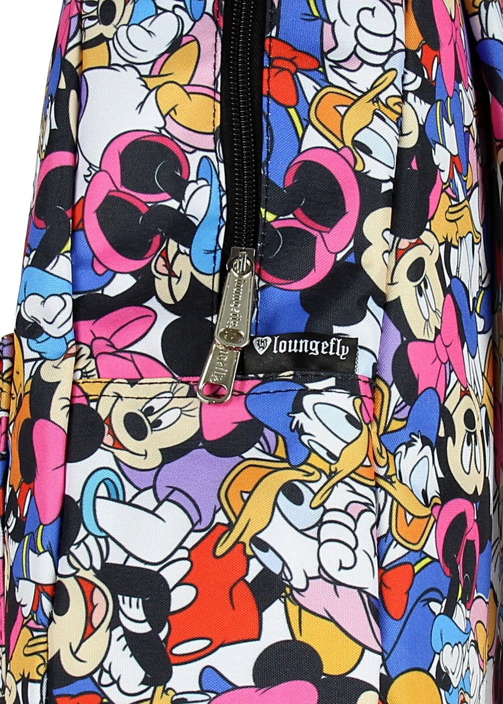 Mickey Mouse Daisy Duck Face Print Backpack-LOUWDBK1031-LOUNGEFLY