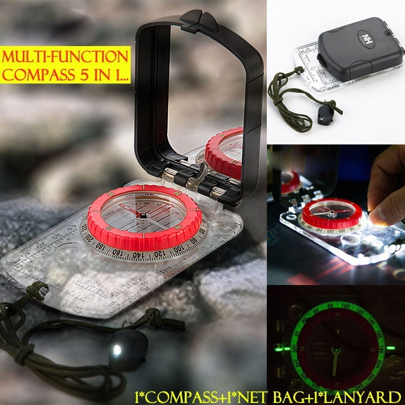 Professional Pocket Military Army Geology Compass for Outdoor Camping Hiking 