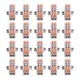 thumbnail image 2 of Bloque 20 Piezas Conectores De Cable De Tuerca De Palanca Conductores De Empalme Compactos Rápidos Bloque De Terminales De Empuje 223-2P, 2 of 7