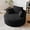 Black, variant on CKEASEAN 50" Oversized Round Chair Lounge Chaise Indoor, Modern Upholstered Corduroy Cloud Circle Chair with Deep Seat, Modern Sleeper Sofa for Reading and Living Room, No Assembly Required