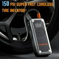 thumbnail image 3 of Acmount Jump Starter Air Compressor, 3000A Car Jump Start with 150PSI Tire Inflator, 12V Battery Jumper for 9.0 Gas and 8.0L Diesel Engines, 3 of 7