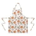 thumbnail image 2 of Fall Pumpkins Leaves Pattern Apron-Garden Aprons for Women with Pockets-Cotton Linen Waterproof Kitchen Cooking Gardening Aprons Adjustable for Kitchen,Cooking,BBQ and Salon 33"x27", 2 of 7