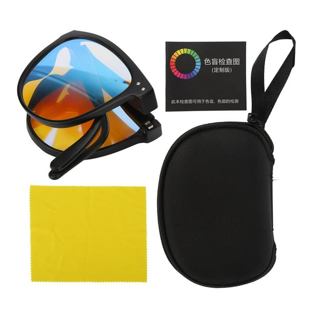 Color Blind Glasses, Portable Green Blind Glasses Transparency Double