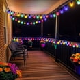 thumbnail image 3 of Upgraded Solar String Lights Outdoor Waterproof - Pear-Style Color Changing Globe Lights with Remote for Patio & Camping Decor, 3 of 10