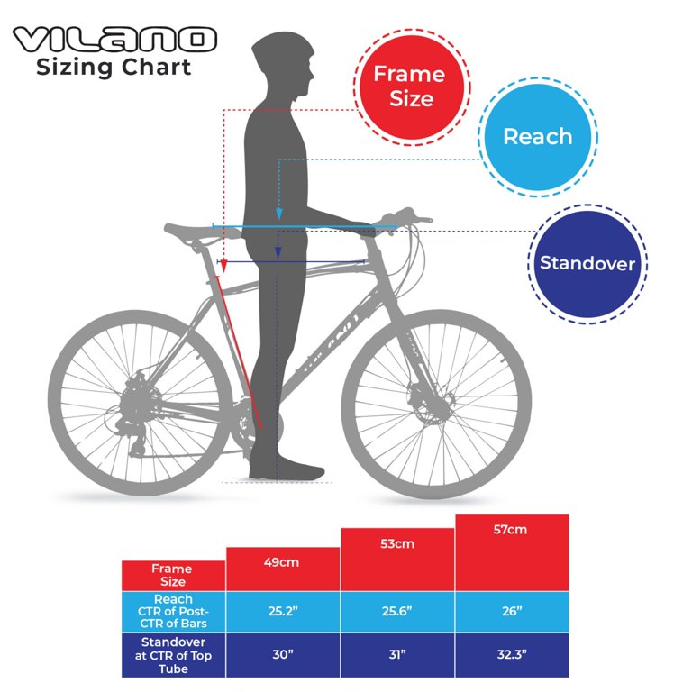 Vilano diverse 3.0 performance shop hybrid road bike 24 speed