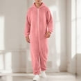 thumbnail image 2 of OJSFQUFP Men's Jumpsuit Couple Zipper Warm Plush Warm Sleepwear Jumpsuit, 2 of 5