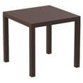 thumbnail image 1 of Siesta ISP164-BRW 31 in. Ares Resin Square Dining Table  Brown, 1 of 7