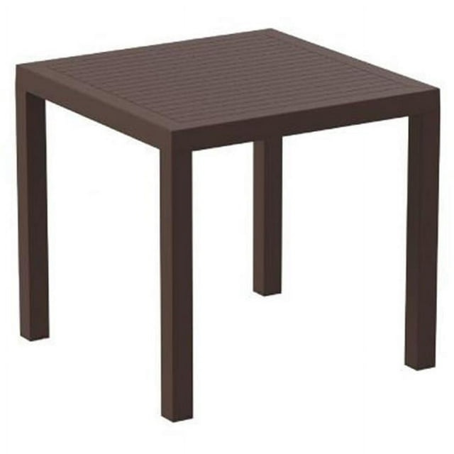 Siesta ISP164-BRW Table à Manger Carré en Résine Ares de 31 Po Brun