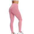 thumbnail image 3 of Gibobby Leggings Termicos Mujer Pantalones Mujer Estampado Hip High Tight Fitting Sports Hip Fitness Peach Pantalones Cintura Yoga Yoga Pantalones（Rosa， S), 3 of 5